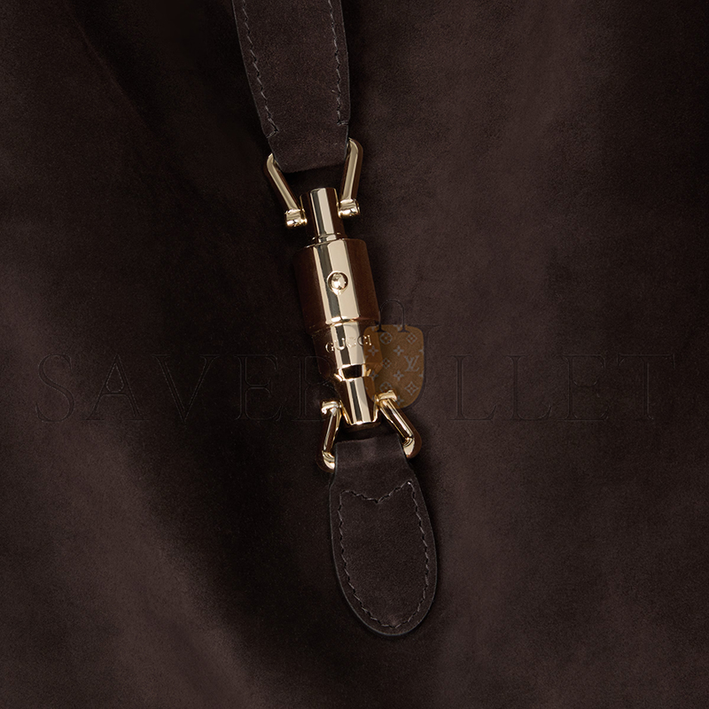 GUCCI JACKIE GIORNO SHOULDER BAG VARIATIONDARK BROWN SUEDE 841542 (44*33*7cm) GUCCI JACKIE GIORNO SHOULDER BAG VARIATIONDARK BROWN SUEDE 841542 (44*33*7cm)